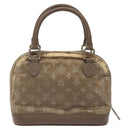 LOUIS VUITTON Monogram Satin Little Alma Hand Bag Gray M92147 LV Auth MY080-3