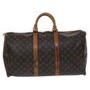 LOUIS VUITTON Monogram Keepall 50 Boston Bag M41426 LV Auth MY083-2