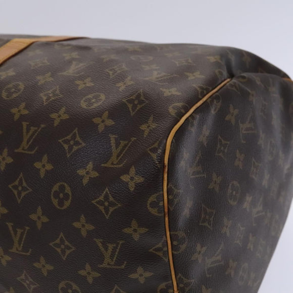 LOUIS VUITTON Monogram Keepall 55 Boston Bag M41424 LV Auth MY084