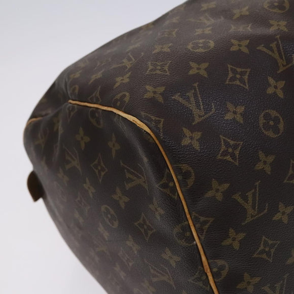 LOUIS VUITTON Monogram Keepall 55 Boston Bag M41424 LV Auth MY084