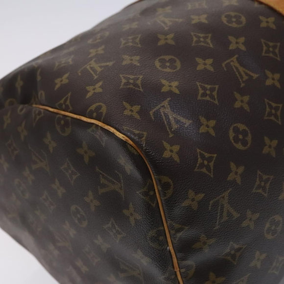 LOUIS VUITTON Monogram Keepall 55 Boston Bag M41424 LV Auth MY084