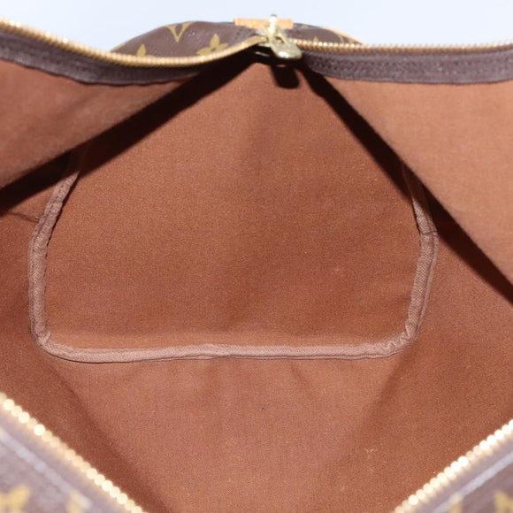 LOUIS VUITTON Monogram Keepall 55 Boston Bag M41424 LV Auth MY084