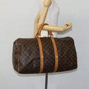 LOUIS VUITTON Monogram Keepall 55 Boston Bag M41424 LV Auth MY084-21