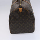 LOUIS VUITTON Monogram Keepall 55 Boston Bag M41424 LV Auth MY084-3