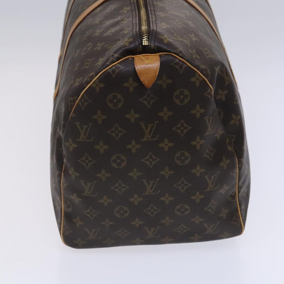 LOUIS VUITTON Monogram Keepall 55 Boston Bag M41424 LV Auth MY084