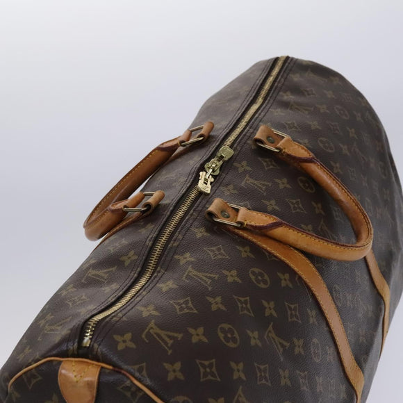 LOUIS VUITTON Monogram Keepall 55 Boston Bag M41424 LV Auth MY084