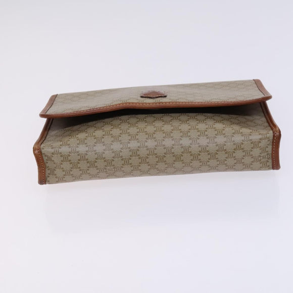 CELINE Macadam Canvas C Sulky Shoulder Bag 3 Set Beige Navy Auth MY087