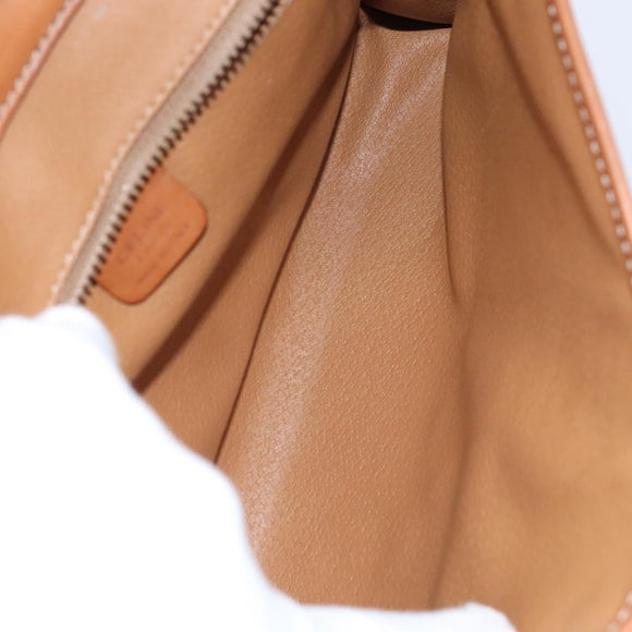 CELINE Macadam Canvas C Sulky Shoulder Bag 3Set Beige Navy Auth MY087