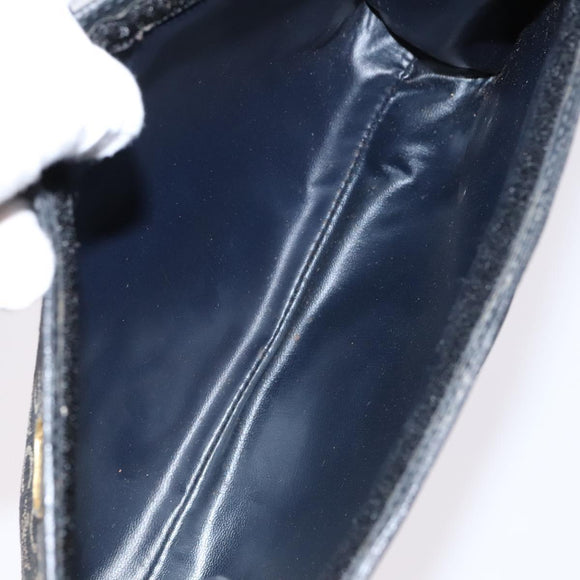 CELINE Macadam Canvas C Sulky Shoulder Bag 3Set Beige Navy Auth MY087