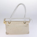 CELINE Macadam Canvas C Sulky Shoulder Bag 3 Set Beige Navy Auth MY087-2