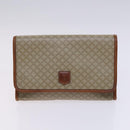 CELINE Macadam Canvas C Sulky Shoulder Bag 3Set Beige Navy Auth MY087-9