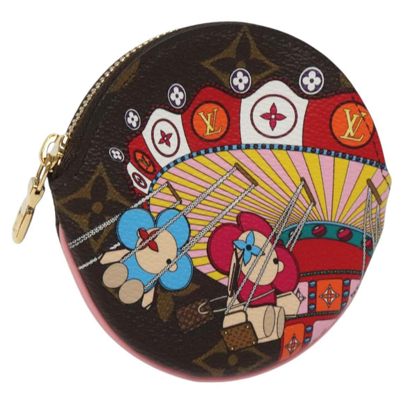 LOUIS VUITTON Monogram Vivienne Porte Monnaie Round Geldbörse M69757 LV Auth MY089AM