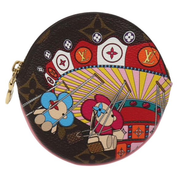LOUIS VUITTON Monogram Vivienne Porte Monnaie Round Geldbörse M69757 LV Auth MY089AM