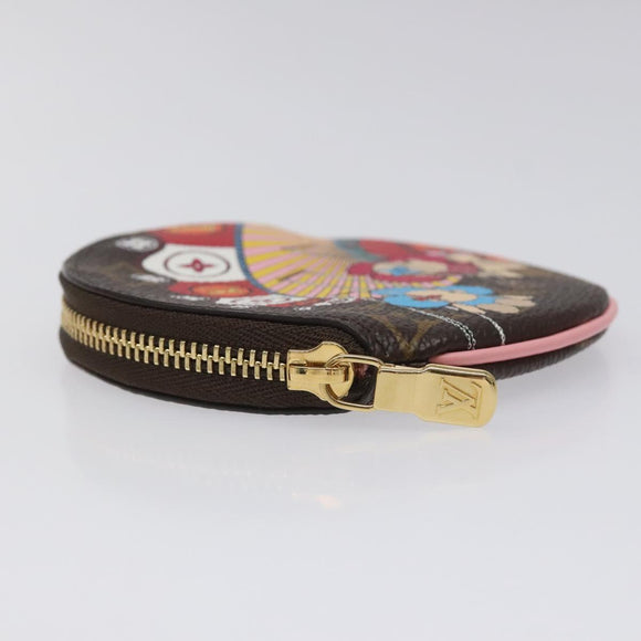 LOUIS VUITTON Monogram Vivienne Porte Monnaie Round Geldbörse M69757 LV Auth MY089AM