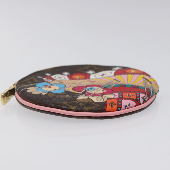 LOUIS VUITTON Monogram Vivienne Porte Monnaie Round Geldbörse M69757 LV Auth MY089AM