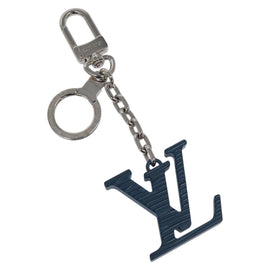 LOUIS VUITTON Porte Clesprinted initials LV Key Holder Blue M67148 LV Auth MY096