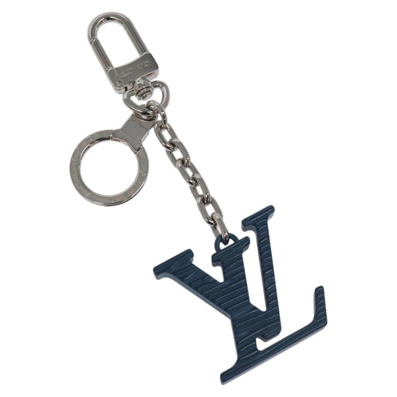 LOUIS VUITTON Porte Clesprinted initials LV Key Holder Blue M67148 LV Auth MY096