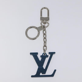 LOUIS VUITTON Porte Clesprinted initials LV Key Holder Blue M67148 LV Auth MY096 - 0