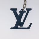 LOUIS VUITTON Porte Clesprinted initials LV Key Holder Blue M67148 LV Auth MY096-4