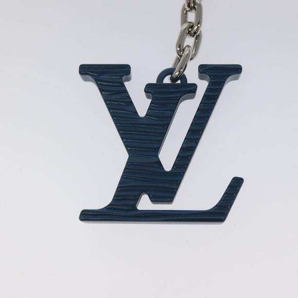 LOUIS VUITTON Porte Clesprinted initials LV Key Holder Blue M67148 LV Auth MY096