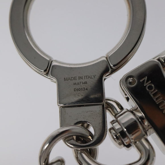 LOUIS VUITTON Porte Clesprinted initials LV Key Holder Blue M67148 LV Auth MY096