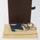 LOUIS VUITTON Porte Clesprinted initials LV Key Holder Blue M67148 LV Auth MY096-9