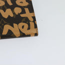 LOUIS VUITTON Monogram Graffiti Porte Monnaie Credit Wallet M92190 Auth MY097AV-16