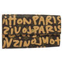 LOUIS VUITTON Monogram Graffiti Porte Monnaie Credit Wallet M92190 Auth MY097AV-1