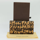 LOUIS VUITTON Monogram Graffiti Porte Monnaie Credit Wallet M92190 Auth MY097AV-12