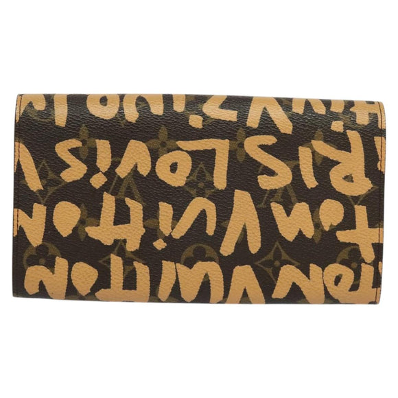 LOUIS VUITTON Monogram Graffiti Porte Monnaie Credit Wallet M92190 Auth MY097AV