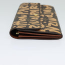 LOUIS VUITTON Monogram Graffiti Porte Monnaie Credit Wallet M92190 Auth MY097AV-3