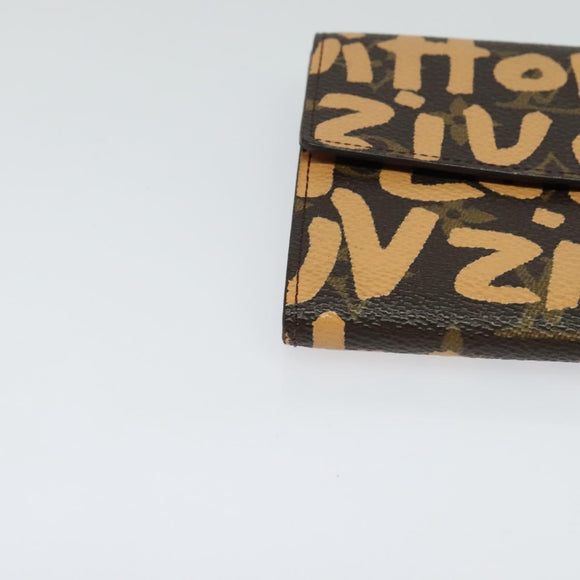 LOUIS VUITTON Monogram Graffiti Porte Monnaie Credit Wallet M92190 Auth MY097AV