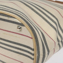 BURBERRY Nova Check Tote Bag Canvas Beige Auth MY107-12
