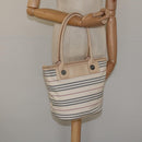 BURBERRY Nova Check Tote Bag Canvas Beige Auth MY107-23