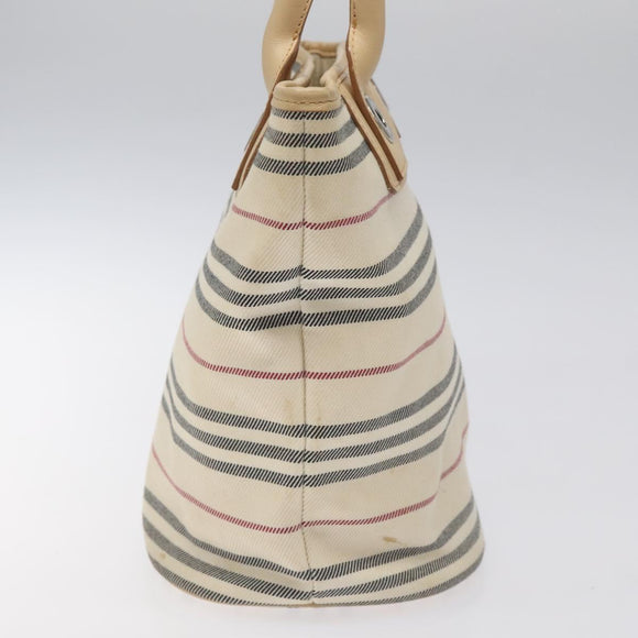 BURBERRY Nova Check Tote Bag Canvas Beige Auth MY107