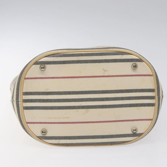 BURBERRY Nova Check Tote Bag Canvas Beige Auth MY107