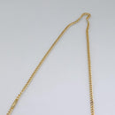 Salvatore Ferragamo Gancini Chain Shoulder Bag Suede Beige Gold Auth MY113-14