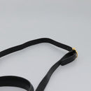 Salvatore Ferragamo Gancini Hand Bag Leather 2way Black Gold Auth MY114-15