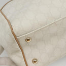 GUCCI GG Supreme Tote Bag PVC Outlet White Gold 264216 Auth MY141-13