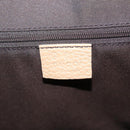 GUCCI GG Supreme Tote Bag PVC Outlet White Gold 264216 Auth MY141-15