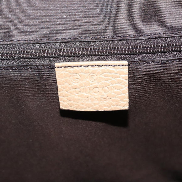 GUCCI GG Supreme Tote Bag PVC Outlet White Gold 264216 Auth MY141