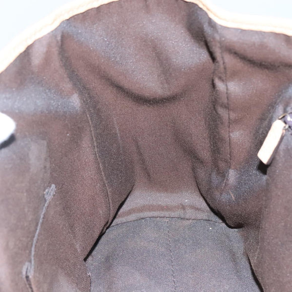 GUCCI GG Supreme Tote Bag PVC Outlet White Gold 264216 Auth MY141