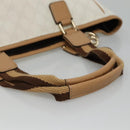 GUCCI GG Supreme Tote Bag PVC Outlet White Gold 264216 Auth MY141-7