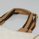 GUCCI GG Supreme Tote Bag PVC Outlet White Gold 264216 Auth MY141-8