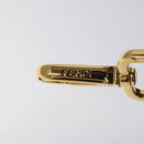 FENDI Shoulder Strap Leather Green Gold Auth MY143V-8