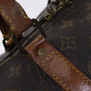LOUIS VUITTON Monogram Keepall 55 Boston Bag M41424 LV Auth MY147-9
