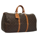 LOUIS VUITTON Monogram Keepall 45 Boston Bag M41428 LV Auth MY148-1