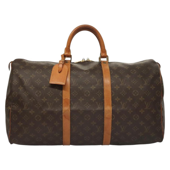 LOUIS VUITTON Monogram Keepall 45 Boston Bag M41428 LV Auth MY148