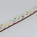 LOUIS VUITTON Monogram Multicolore Ceinture Carre Gürtel Weiß M9270U LV Auth MY153-4