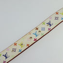 LOUIS VUITTON Monogram Multicolore Ceinture Carre Gürtel Weiß M9270U LV Auth MY153-8